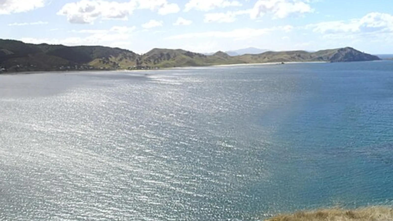 Coromandel coast seen from a winding road